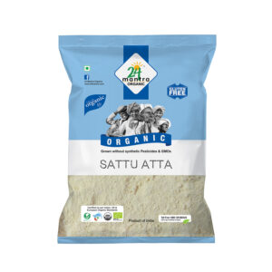 24 MANTRA ORGANIC SATTU ATTA 500 G FRONT